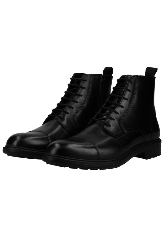 Geox Stiefelette Glattleder Schwarz