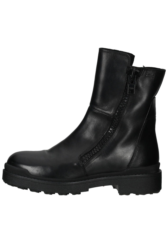 Geox Stiefelette Glattleder Schwarz Warmfutter