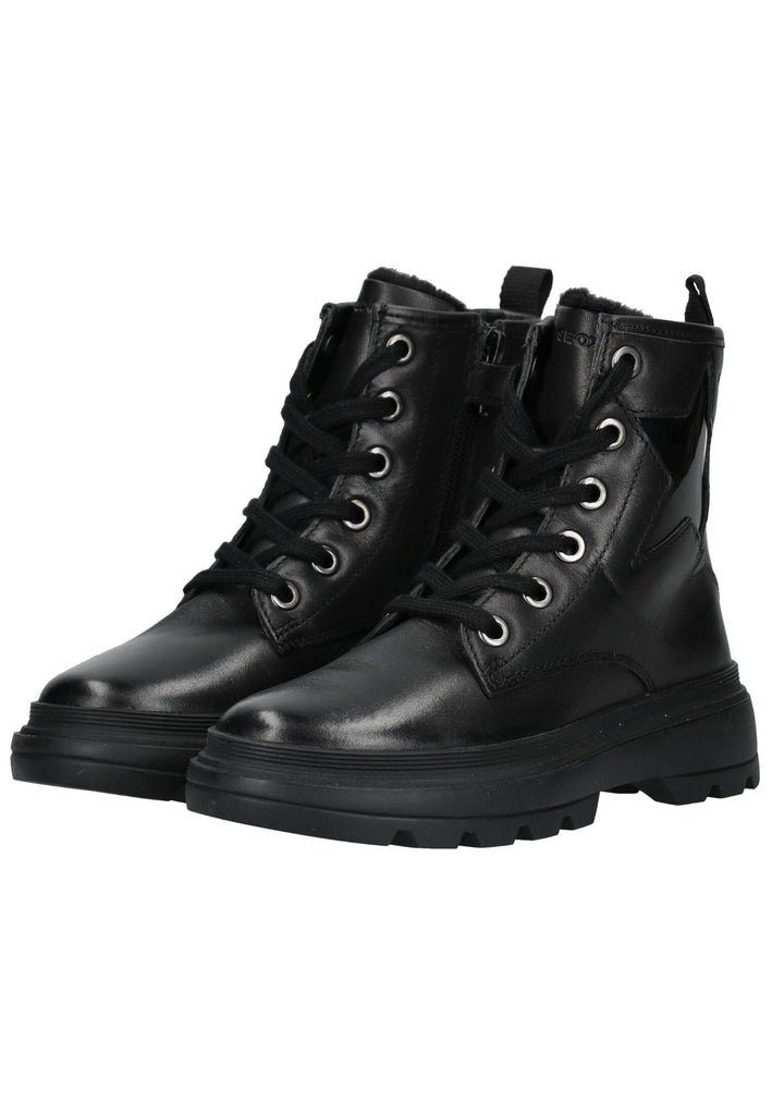 Geox Stiefelette Leder Schwarz Warmfutter