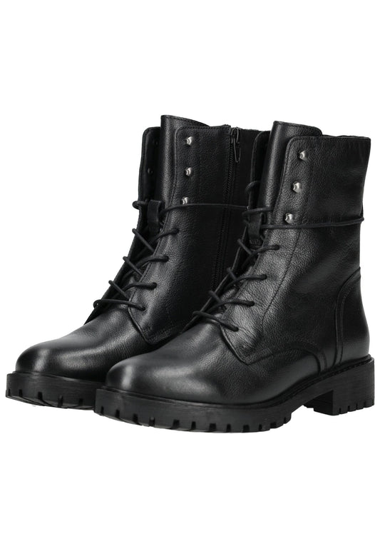 Geox Stiefelette Leder Schwarz Warmfutter