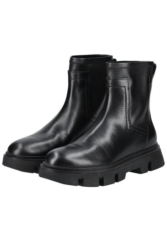 Geox Stiefelette Leder/Synthetik Schwarz