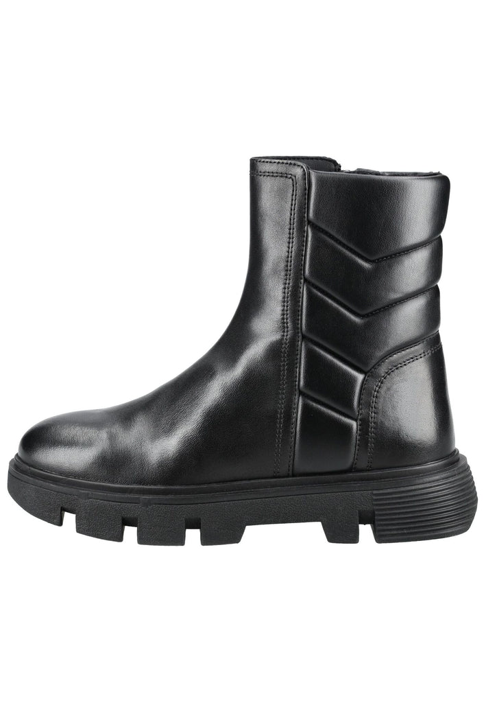 Geox Stiefelette Leder/Synthetik Schwarz Warmfutter