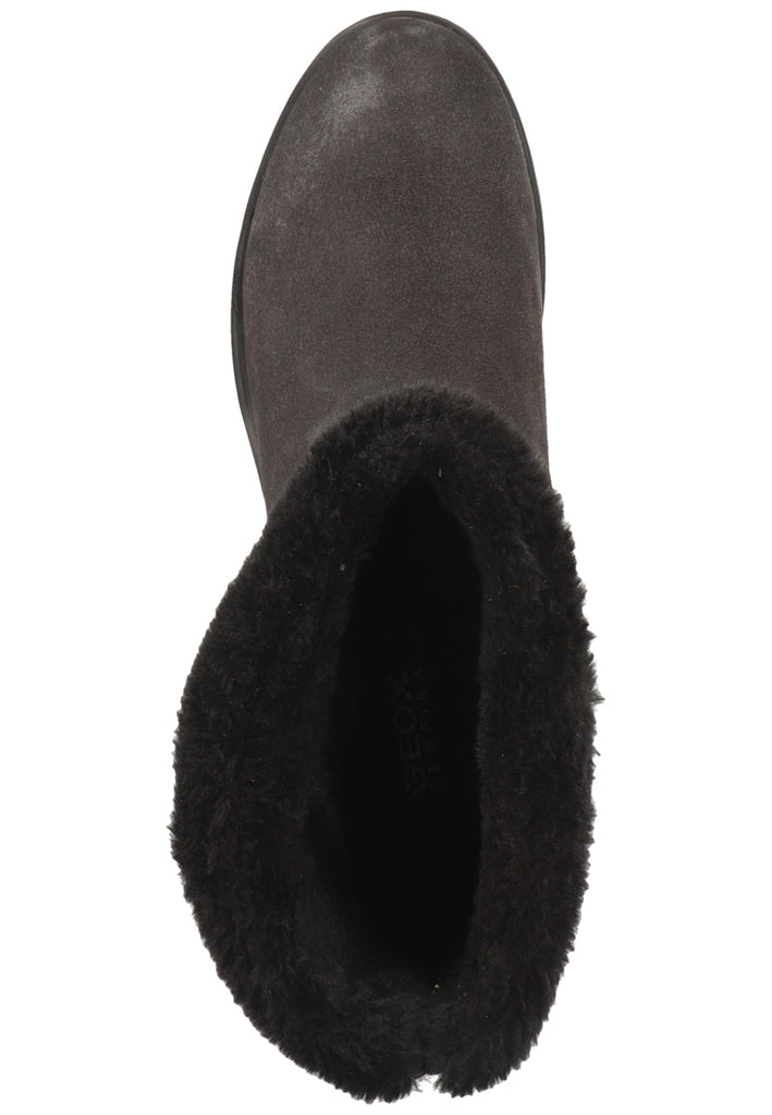Geox Stiefelette Leder/Textil Anthrazit Warmfutter