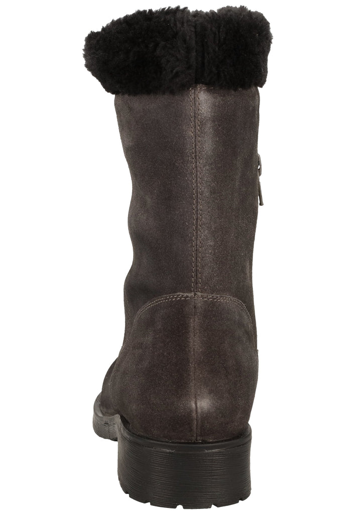 Geox Stiefelette Leder/Textil Anthrazit Warmfutter