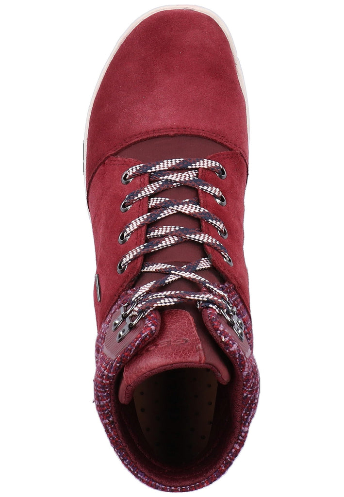 Geox Stiefelette Leder/Textil Bordeaux