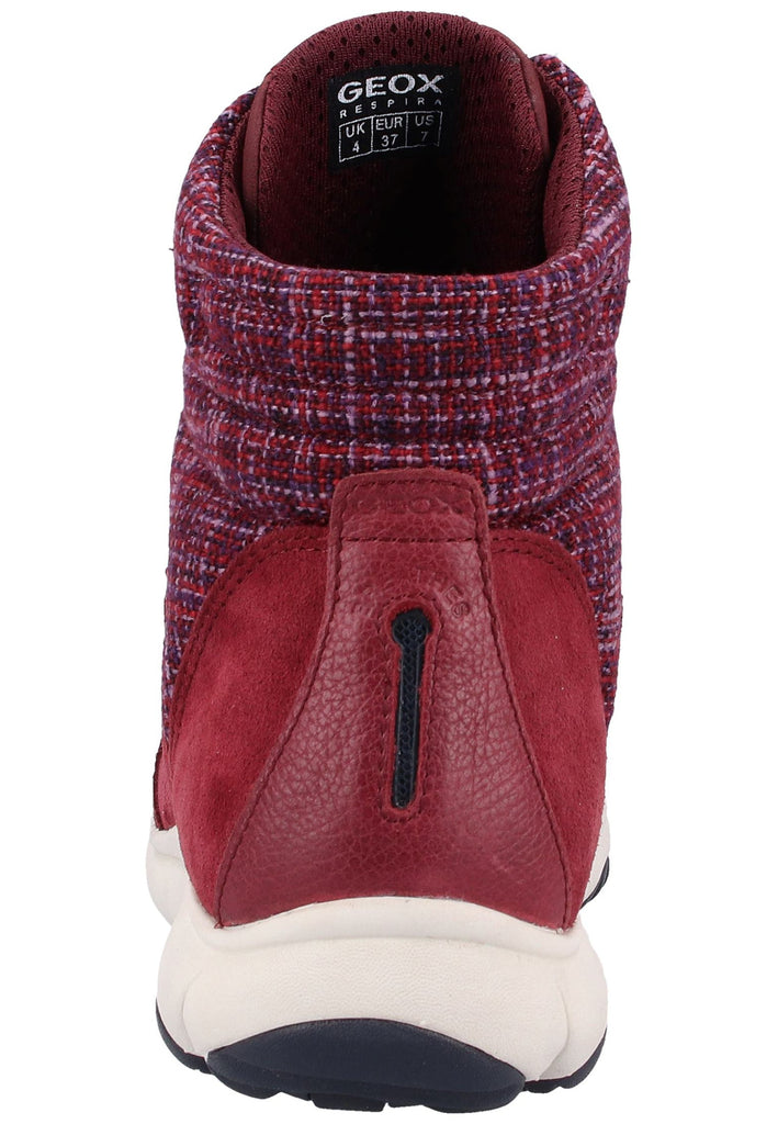 Geox Stiefelette Leder/Textil Bordeaux