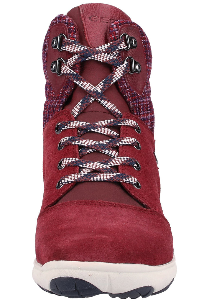 Geox Stiefelette Leder/Textil Bordeaux