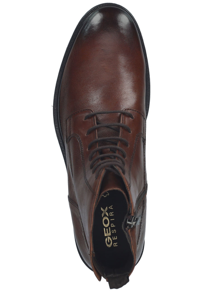 Geox Stiefelette Leder/Textil Braun