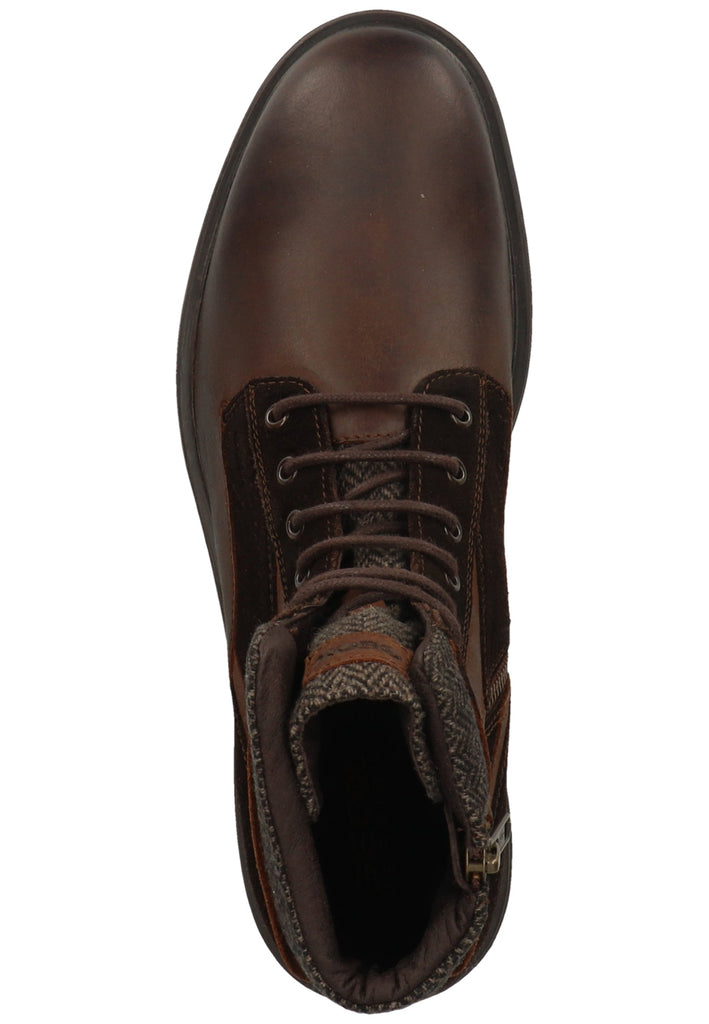 Geox Stiefelette Leder/Textil Braun