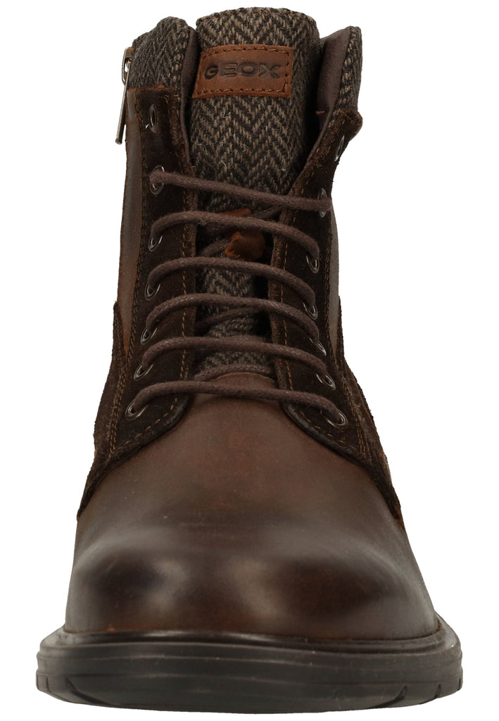 Geox Stiefelette Leder/Textil Braun