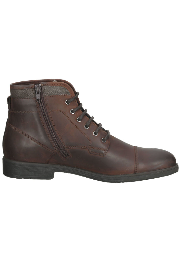 Geox Stiefelette Leder/Textil Braun