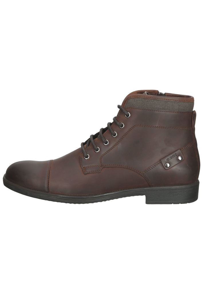 Geox Stiefelette Leder/Textil Braun