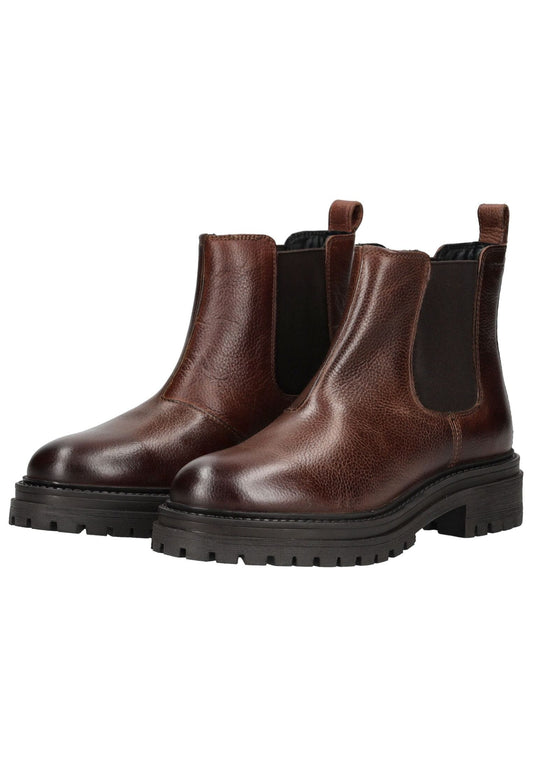 Geox Stiefelette Leder/Textil Braun