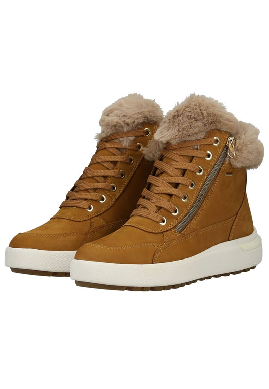 Geox Stiefelette Leder/Textil Braun Warmfutter