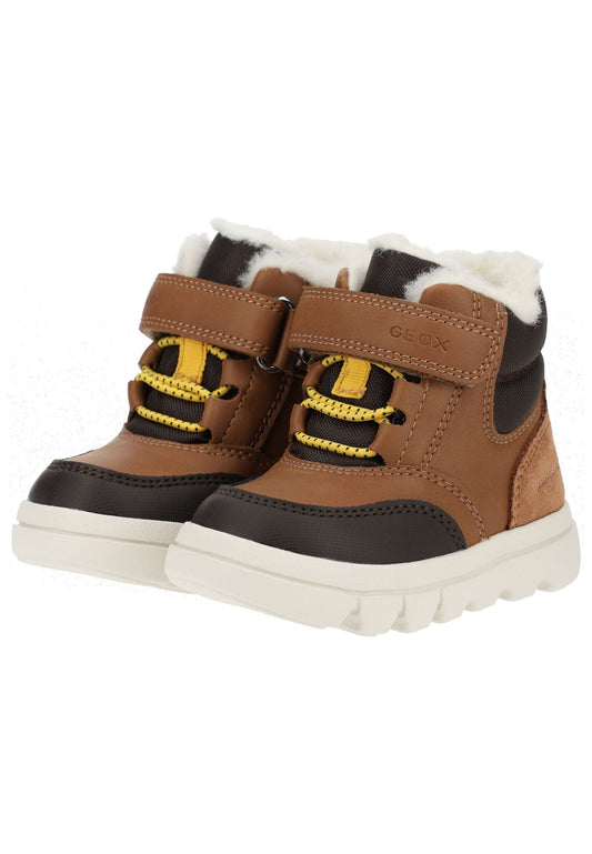 Geox Stiefelette Leder/Textil Braun Warmfutter