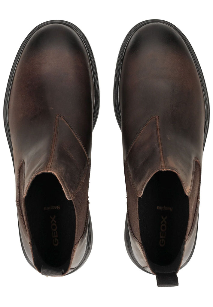 Geox Stiefelette Leder/Textil Coffee