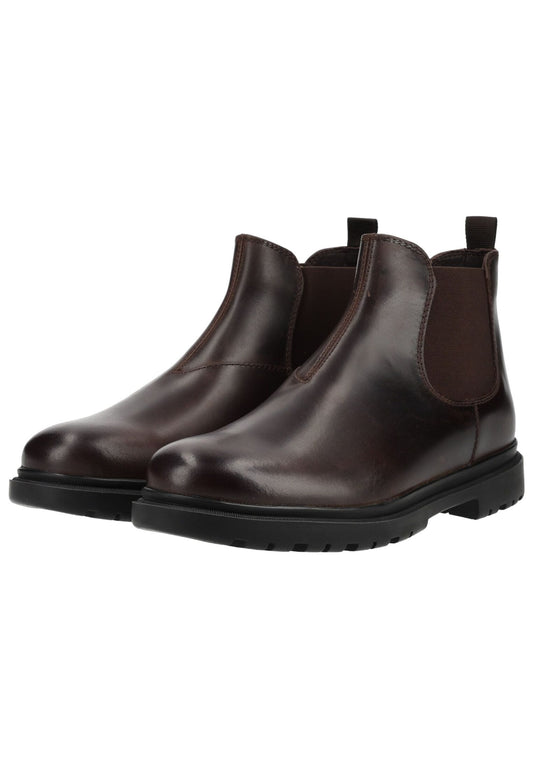 Geox Stiefelette Leder/Textil Coffee