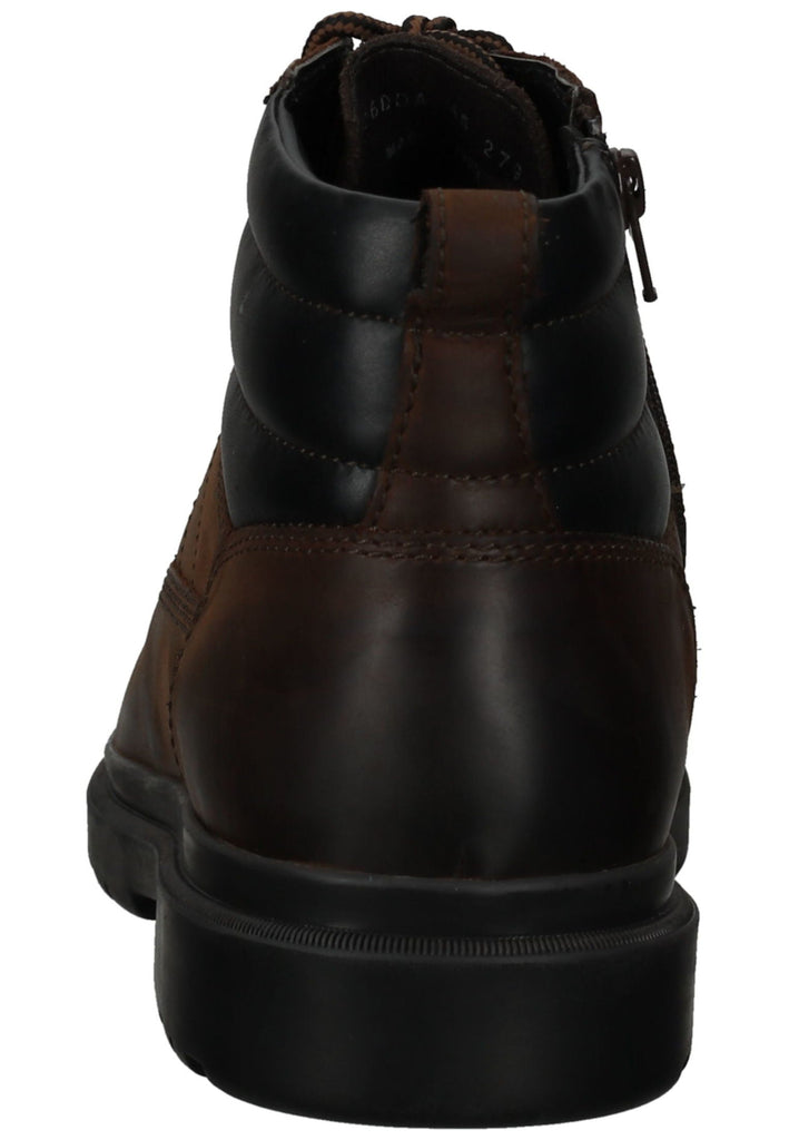 Geox Stiefelette Leder/Textil Coffee Warmfutter