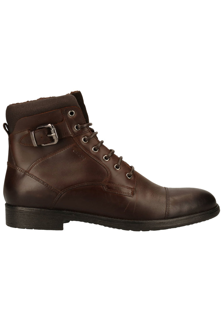 Geox Stiefelette Leder/Textil Coffee Warmfutter