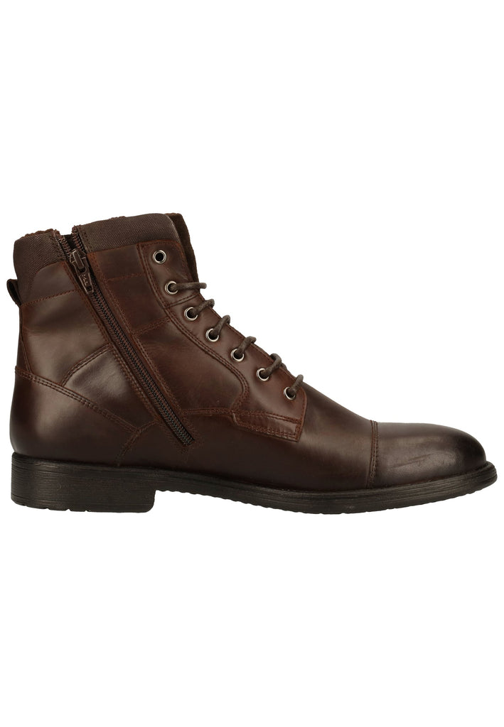Geox Stiefelette Leder/Textil Coffee Warmfutter