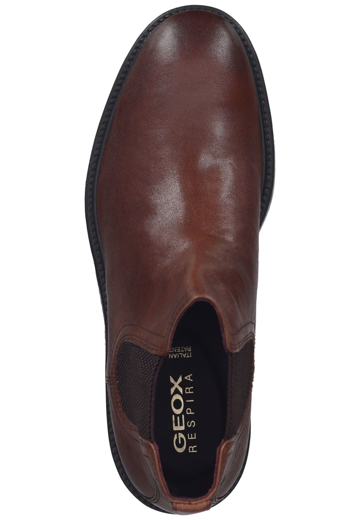 Geox Stiefelette Leder/Textil Cognac