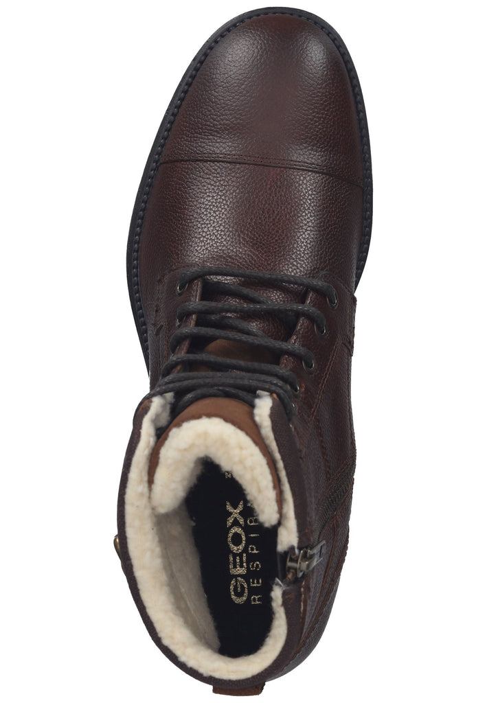 Geox Stiefelette Leder/Textil Cognac