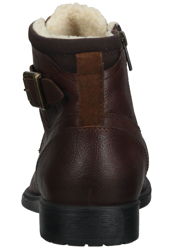 Geox Stiefelette Leder/Textil Cognac