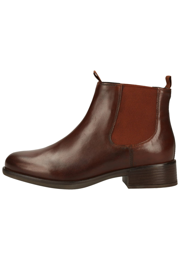 Geox Stiefelette Leder/Textil Cognac