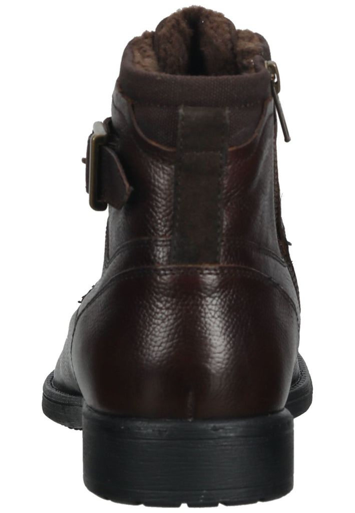 Geox Stiefelette Leder/Textil Dunkelbraun Warmfutter