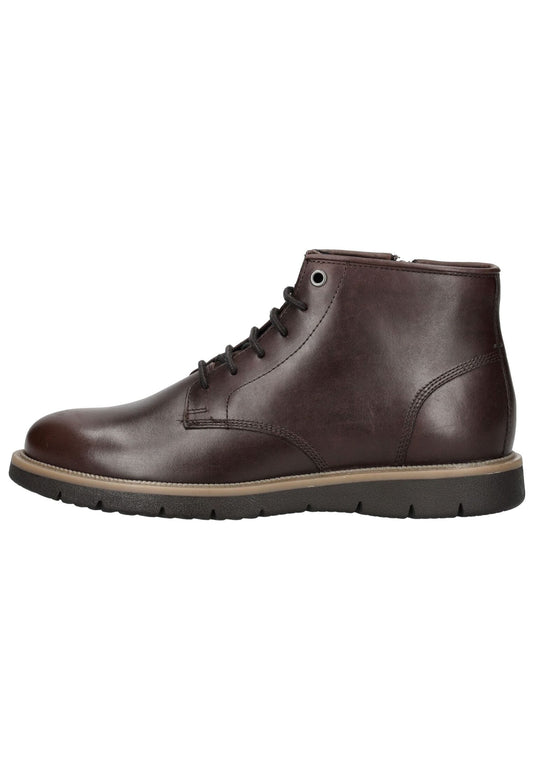 Geox Stiefelette Leder/Textil Dunkelbraun Warmfutter