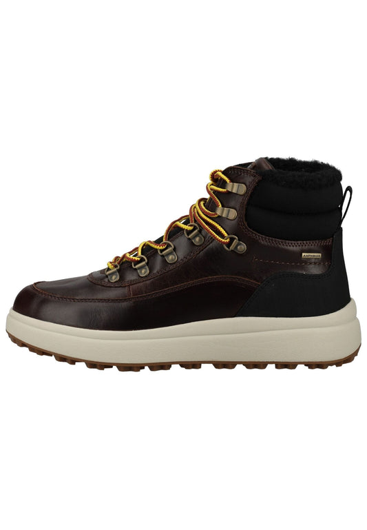 Geox Stiefelette Leder/Textil Dunkelbraun Warmfutter