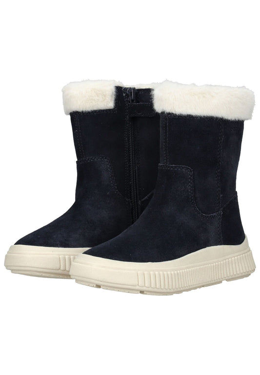 Geox Stiefelette Leder/Textil Navy Warmfutter