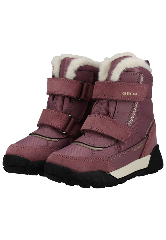 Geox Stiefelette Leder/Textil Rosa Warmfutter
