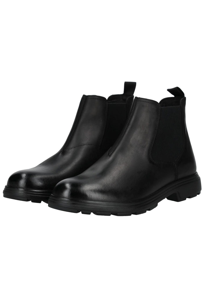 Geox Stiefelette Leder/Textil Schwarz