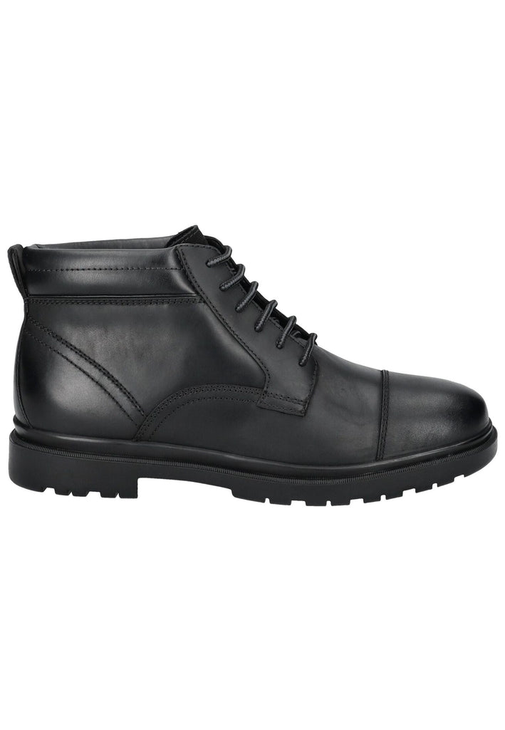 Geox Stiefelette Leder/Textil Schwarz