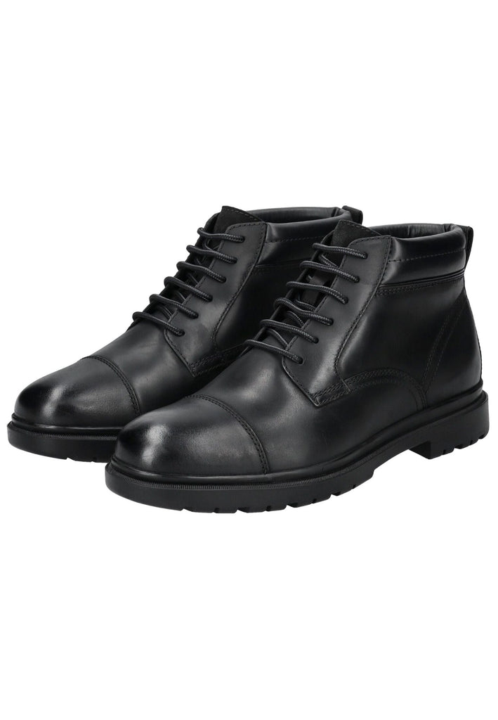 Geox Stiefelette Leder/Textil Schwarz
