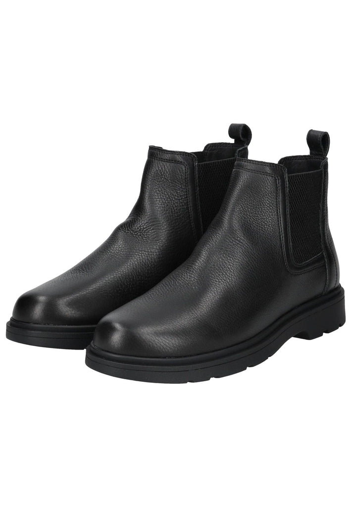 Geox Stiefelette Leder/Textil Schwarz