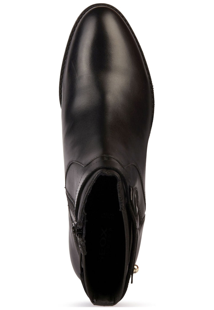 Geox Stiefelette Leder/Textil Schwarz