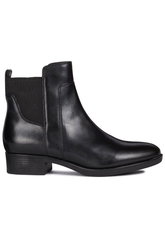 Geox Stiefelette Leder/Textil Schwarz