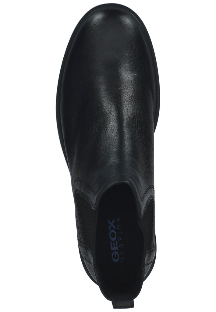 Geox Stiefelette Leder/Textil Schwarz