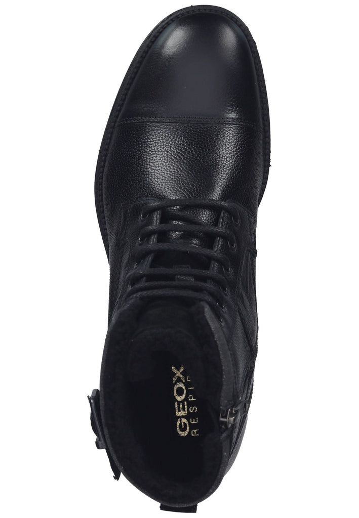 Geox Stiefelette Leder/Textil Schwarz