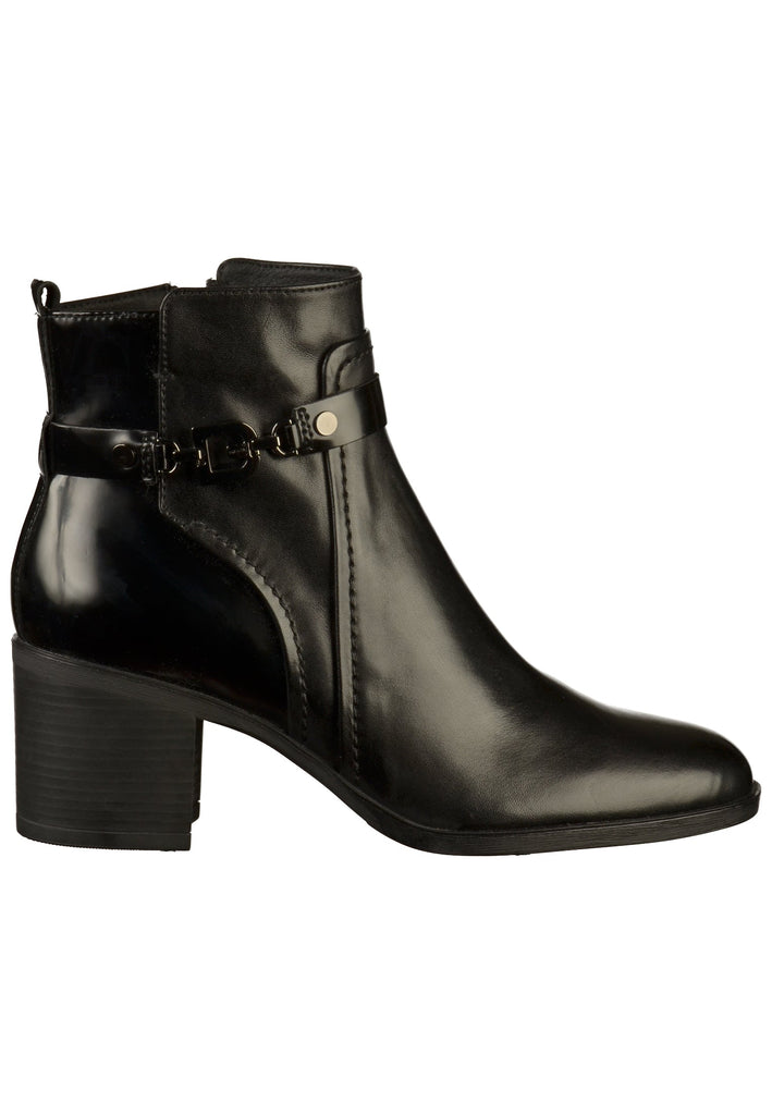 Geox Stiefelette Leder/Textil Schwarz