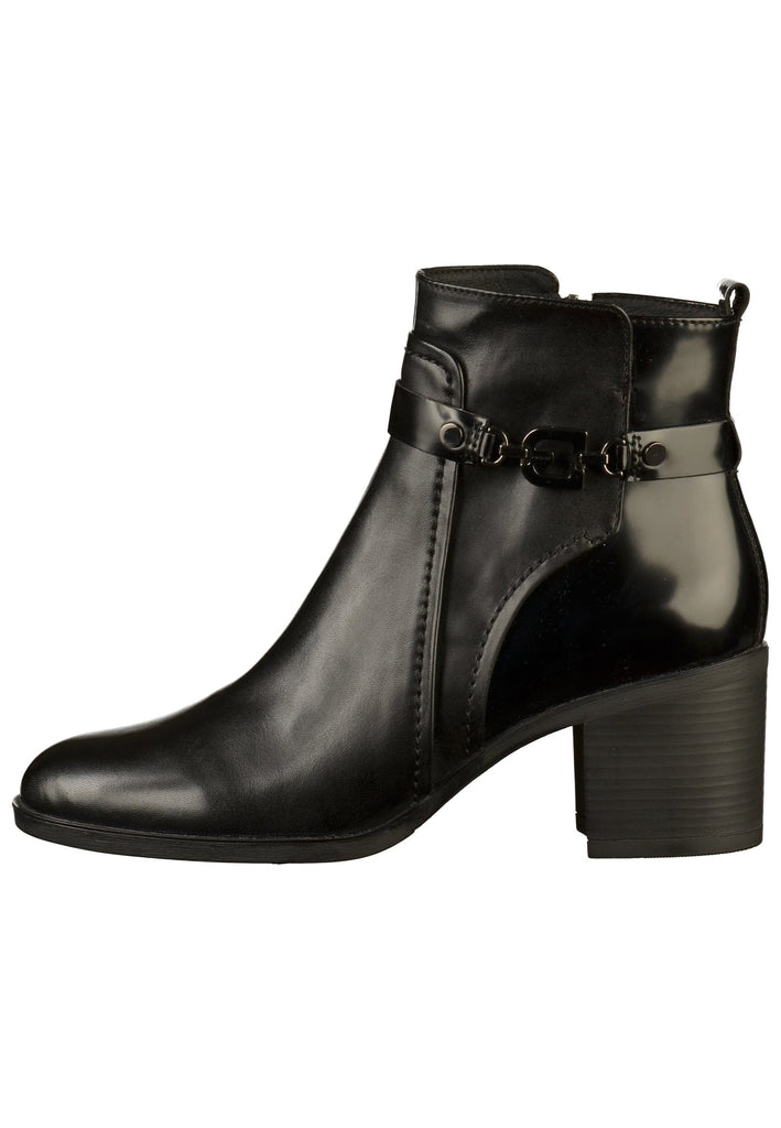 Geox Stiefelette Leder/Textil Schwarz