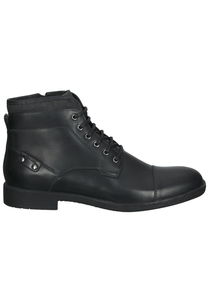 Geox Stiefelette Leder/Textil Schwarz