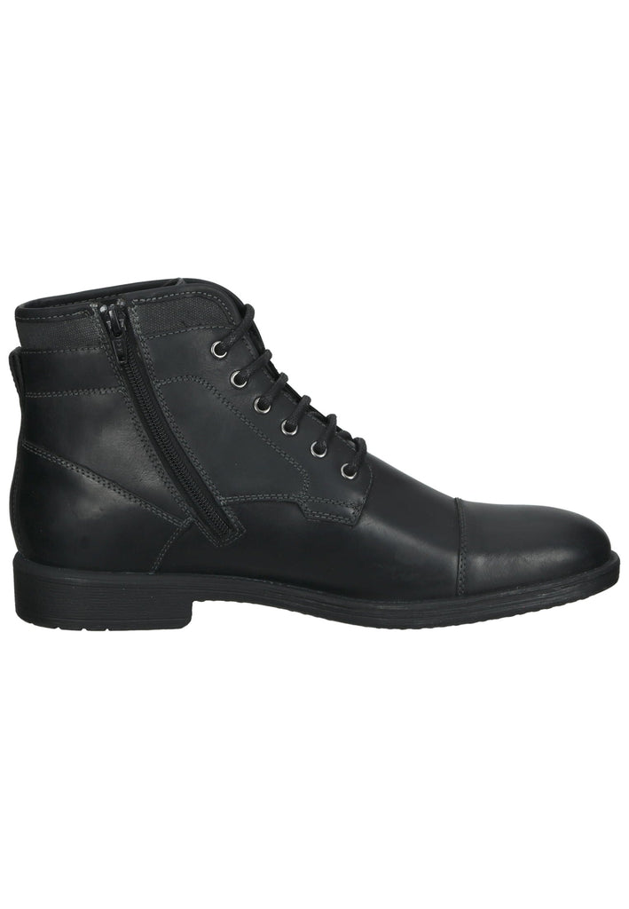 Geox Stiefelette Leder/Textil Schwarz