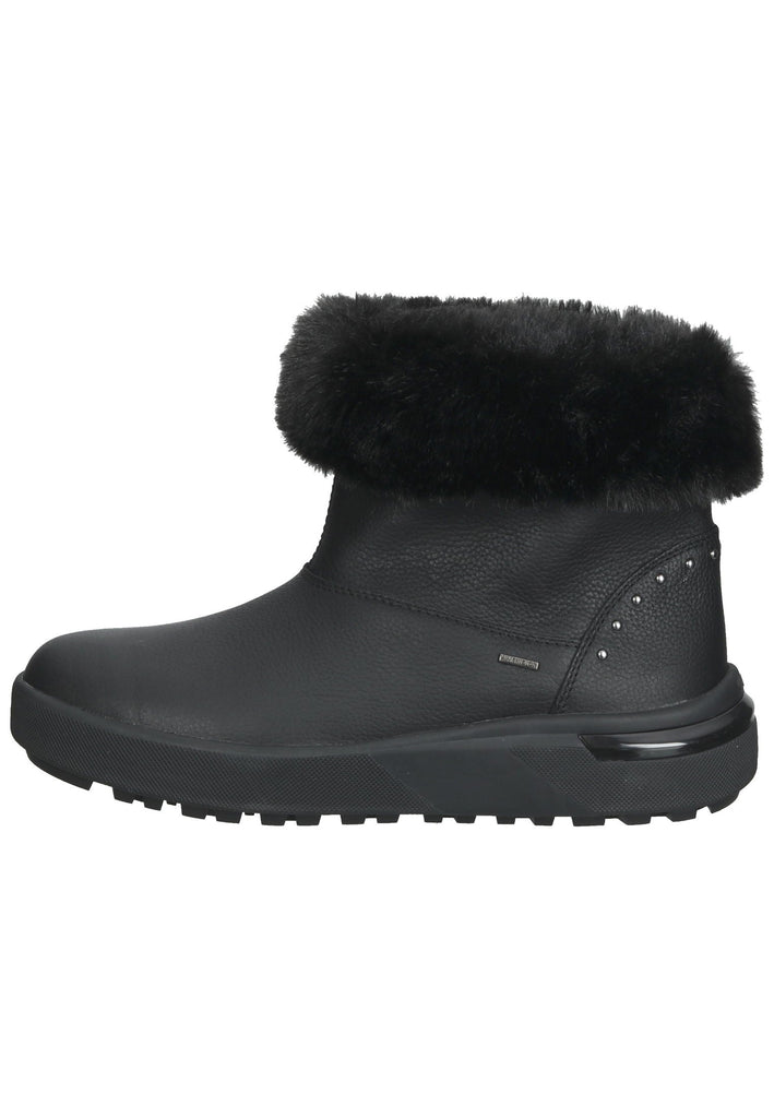 Geox Stiefelette Leder/Textil Schwarz