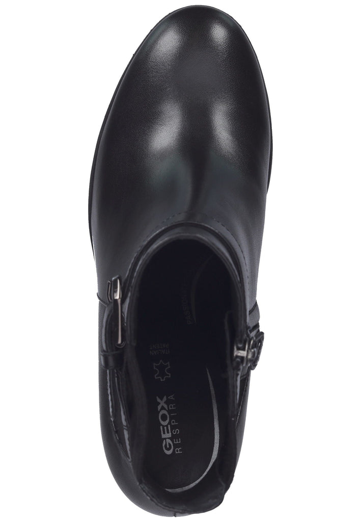 Geox Stiefelette Leder/Textil Schwarz