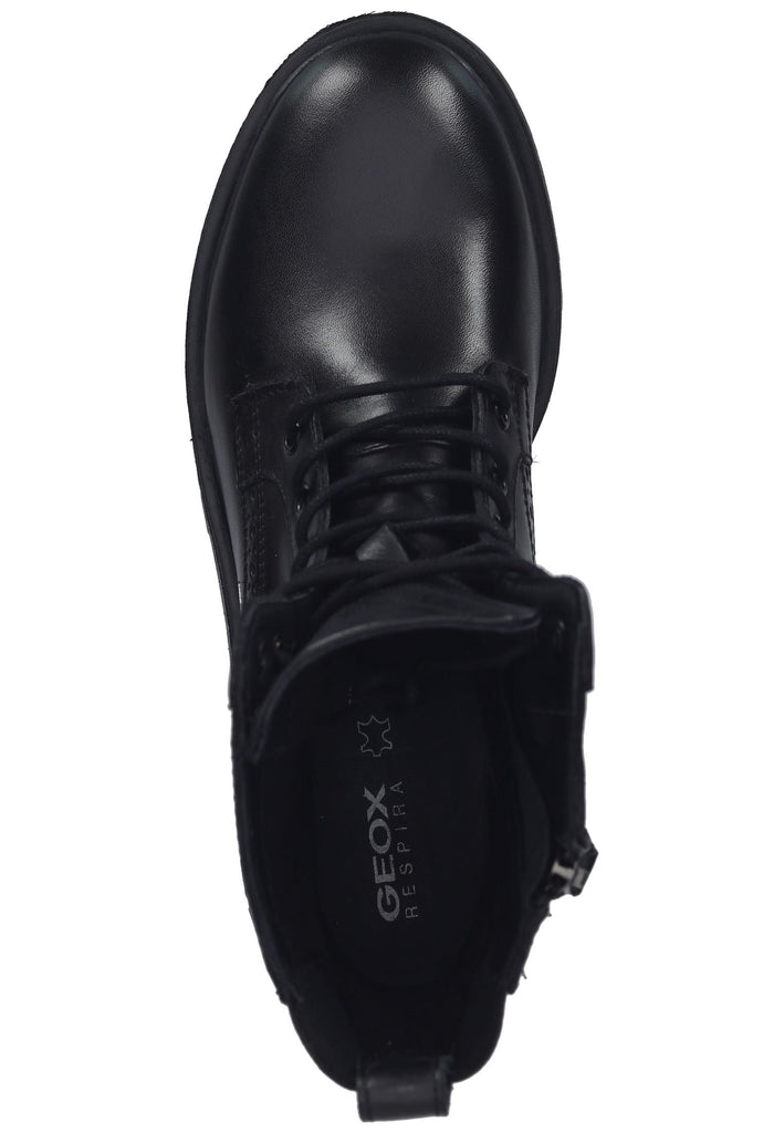 Geox Stiefelette Leder/Textil Schwarz