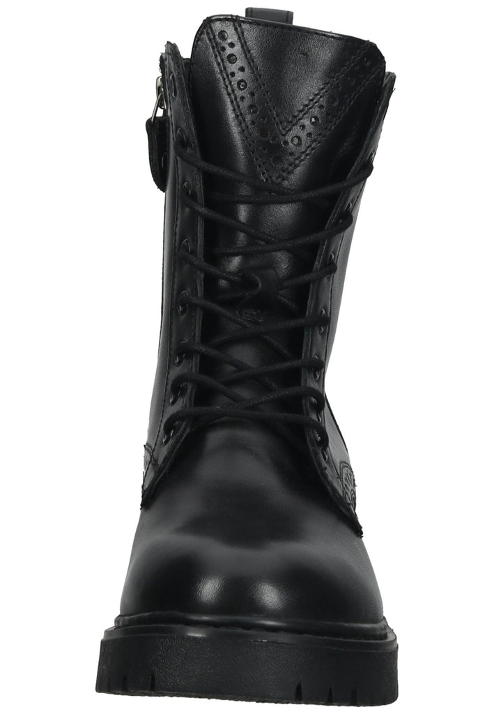 Geox Stiefelette Leder/Textil Schwarz