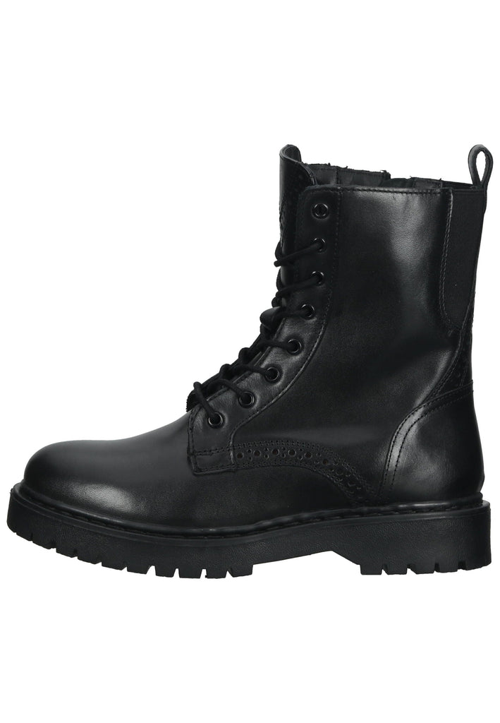 Geox Stiefelette Leder/Textil Schwarz